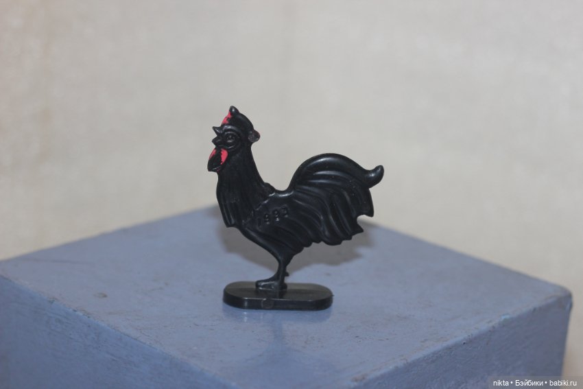 Игрушка СССР Колкий пластик Петух, петушок