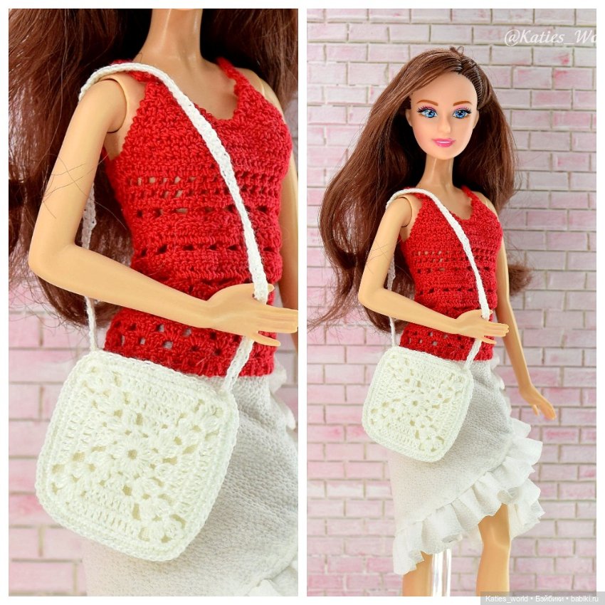 Сумка, рюкзак для кукол 1/6, барби, бжд, азон, FR, RH (фото 5)