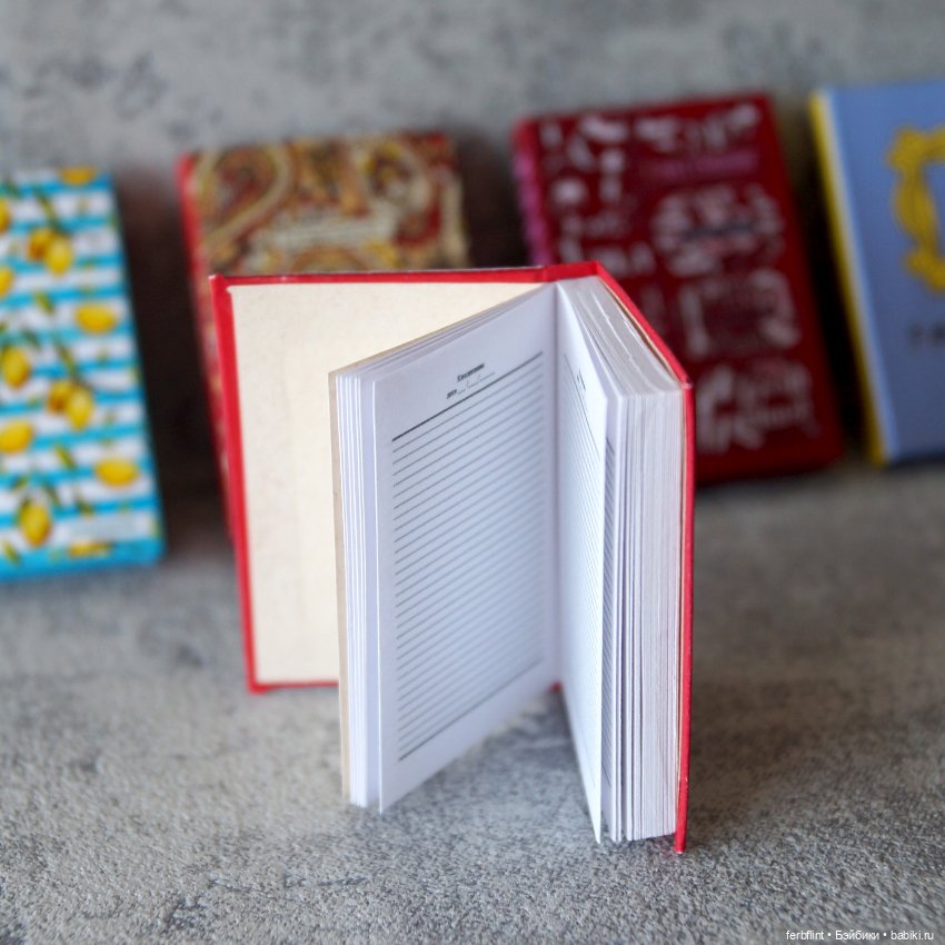 Ежедневники в книжной обложке (масштаб 1:6) (фото 3)