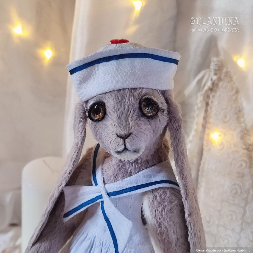 Хочу на море! ООАК тедди зайка от Орландины (фото 2)
