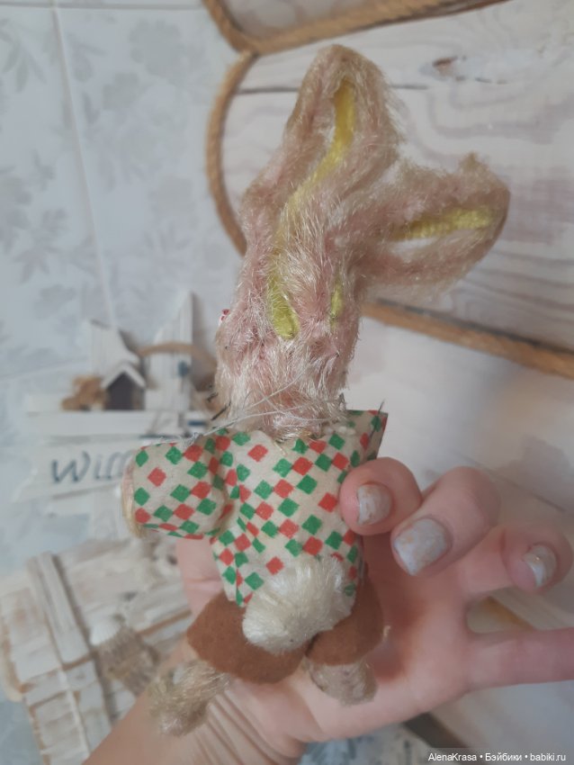 Зайчик синелька — Винтажные куклы и игрушки детства (фото 3)