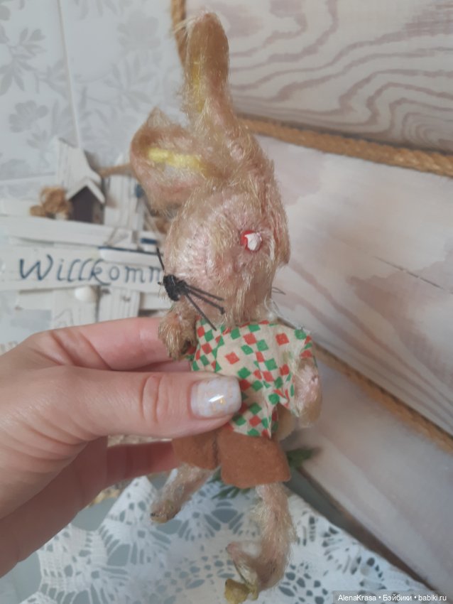 Зайчик синелька — Винтажные куклы и игрушки детства (фото 2)