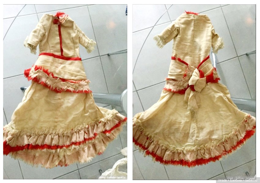 Антикварное платье, 1880-1890гг