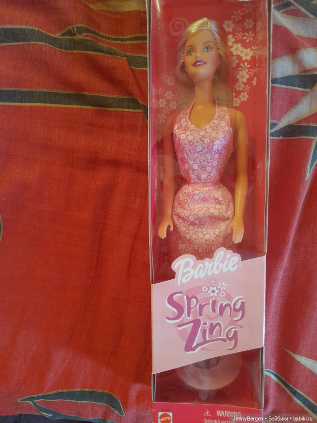 Кукла Барби ( номер 2) Spring Zing 2001 год / Новая В коробке (фото 2)