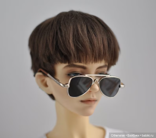 Челка - Парик с короткой стрижкой - мохер - искуственный мех (фото 5)