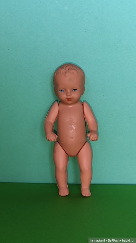 Резиновый пупсик Tebu Теоdor Buschbaum, ГДР, высота 9,5 см (фото 4)