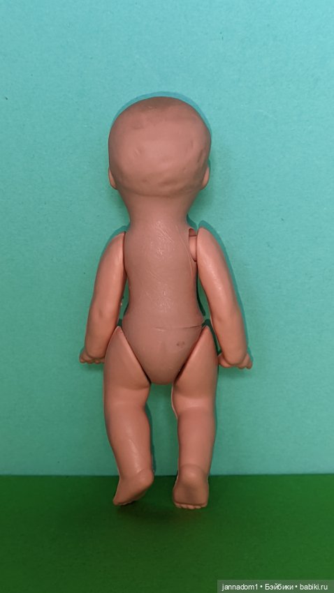 Резиновый пупсик Tebu Теоdor Buschbaum, ГДР, высота 10,5 см (фото 6)