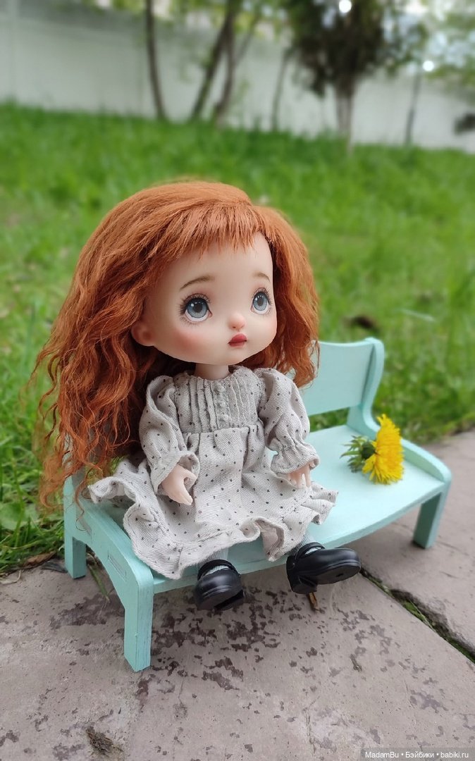 ООАК шарнирная рыжая малышка (фото 6)