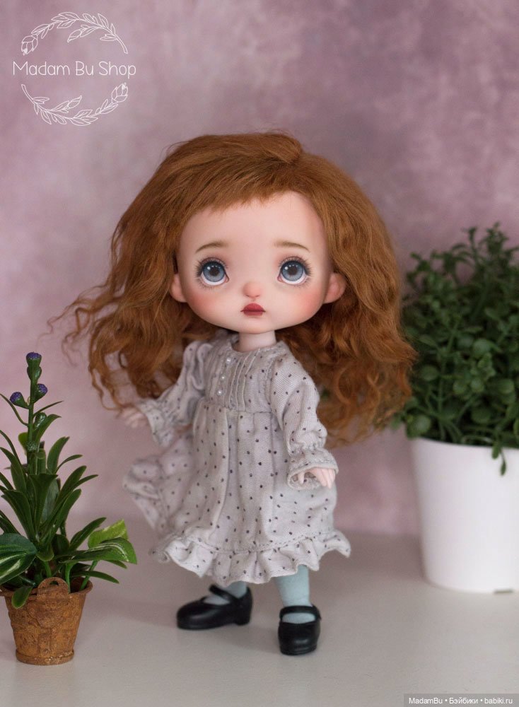 ООАК шарнирная рыжая малышка