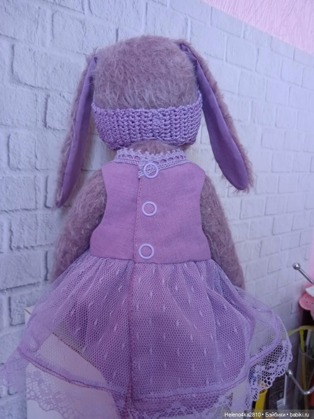 Тедди-долл Зайка. Сиреневые сны (фото 3)