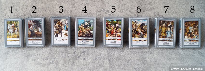 Миниатюрные книги из серии "Ведьмак" в масштабе 1:6 (фото 2)