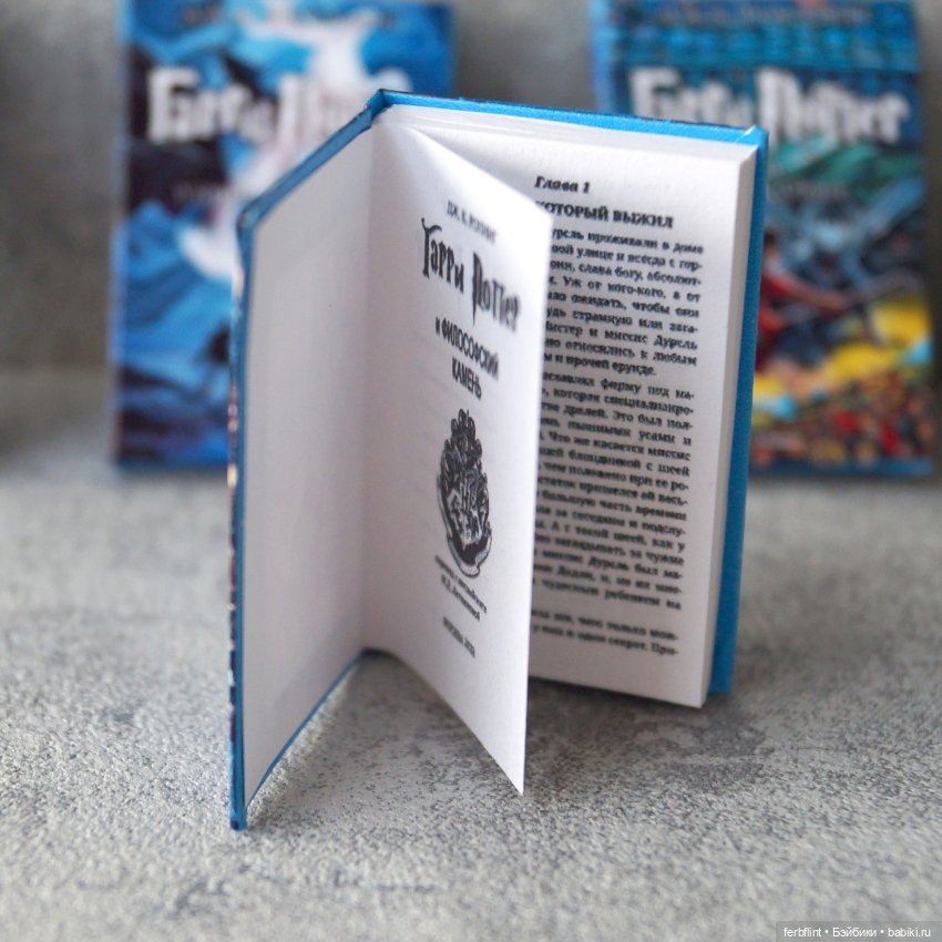 Книги "Гарри Поттер" №2 в масштабе 1:6 (фото 5)