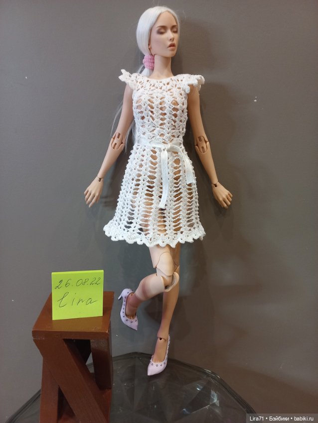 Платье ажурное для кукол 30-40 см (фото 9)