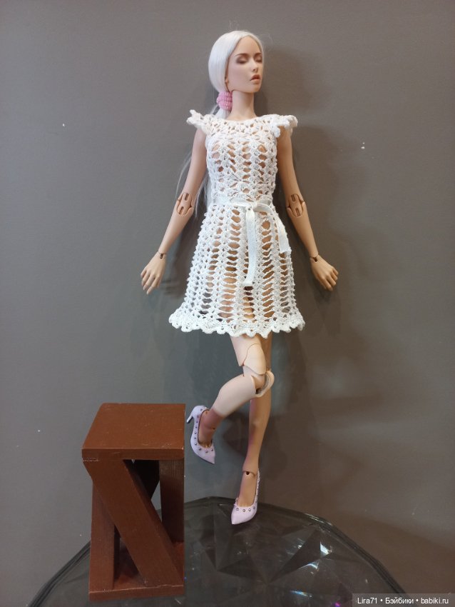 Платье ажурное для кукол 30-40 см (фото 10)