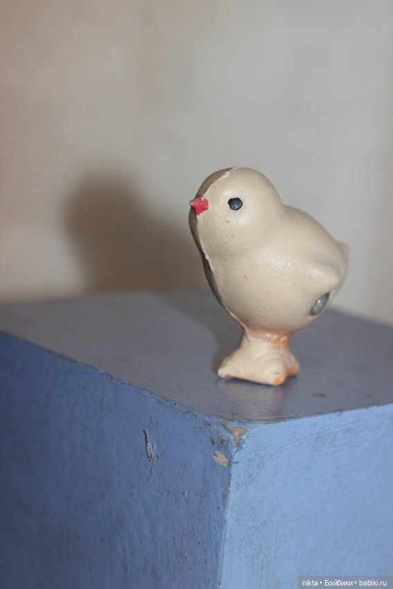 Резиновая игрушка СССР * Цыпленок * Красный треугольник