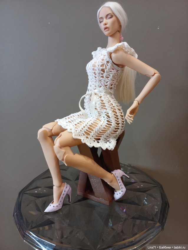 Платье ажурное для кукол 30-40 см (фото 3)