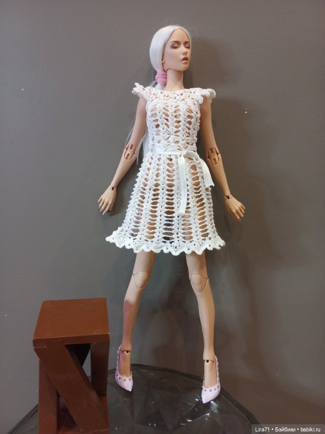 Платье ажурное для кукол 30-40 см (фото 8)