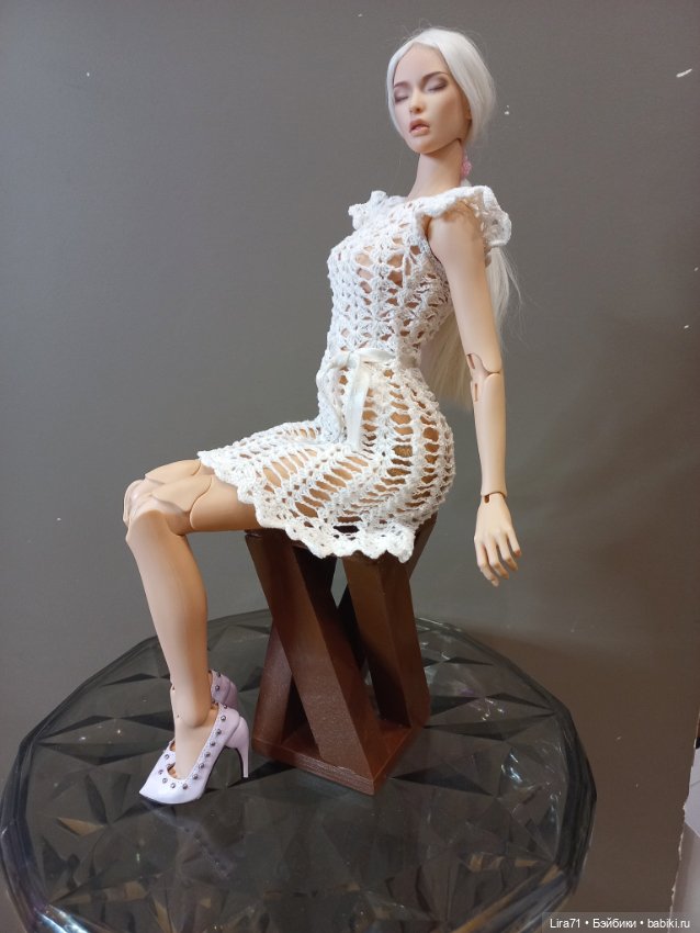 Платье ажурное для кукол 30-40 см (фото 6)