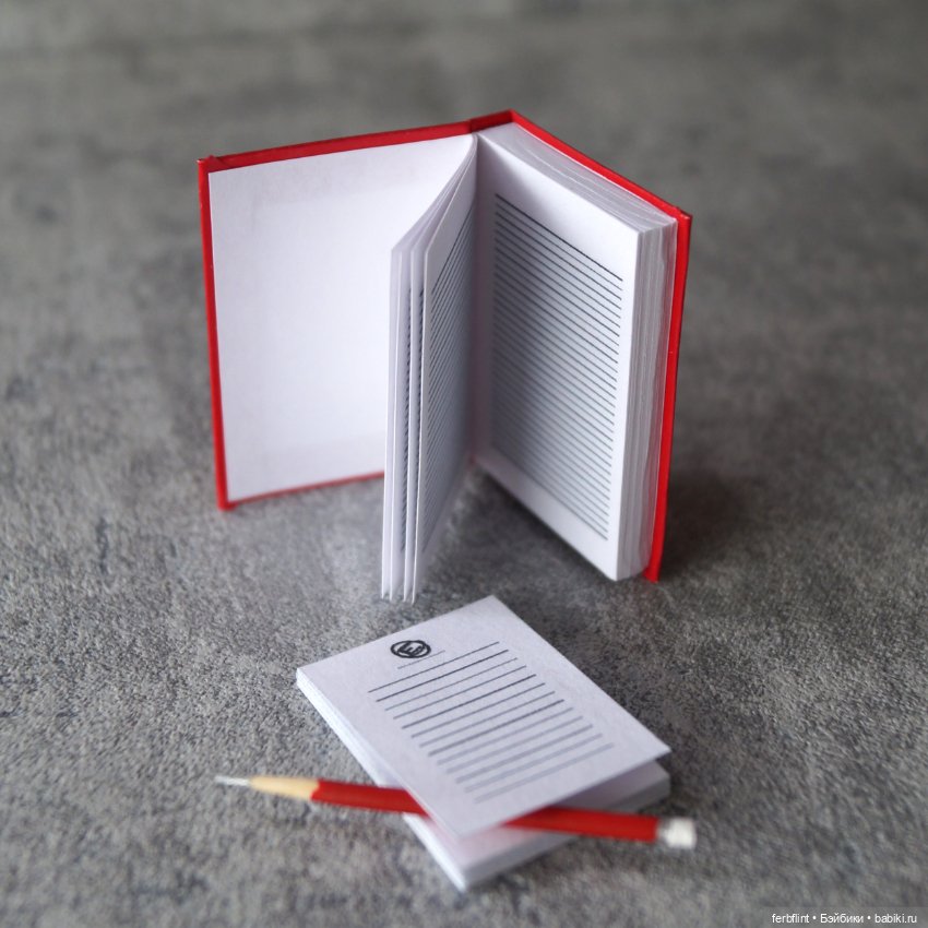 Красный офисный набор №1 (масштаб 1:6) (фото 4)