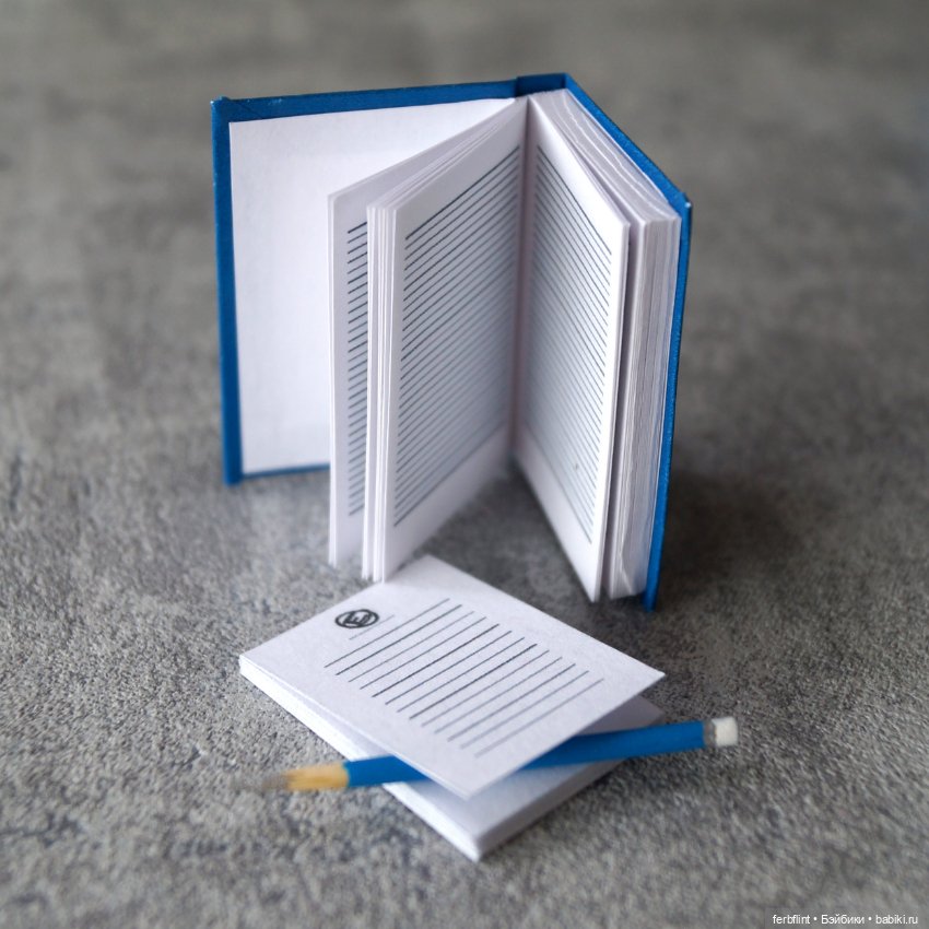 Синий офисный набор №2 (масштаб 1:6) (фото 4)