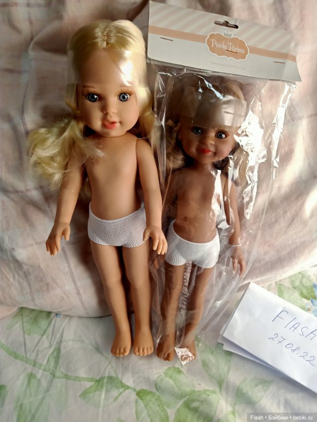 Marina and pau блонди с хвостиками 40 см