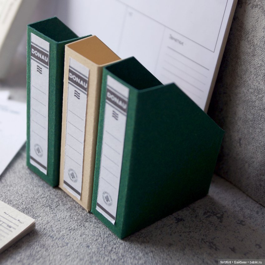 Зелёный офисный набор №3 (масштаб 1:6) (фото 3)