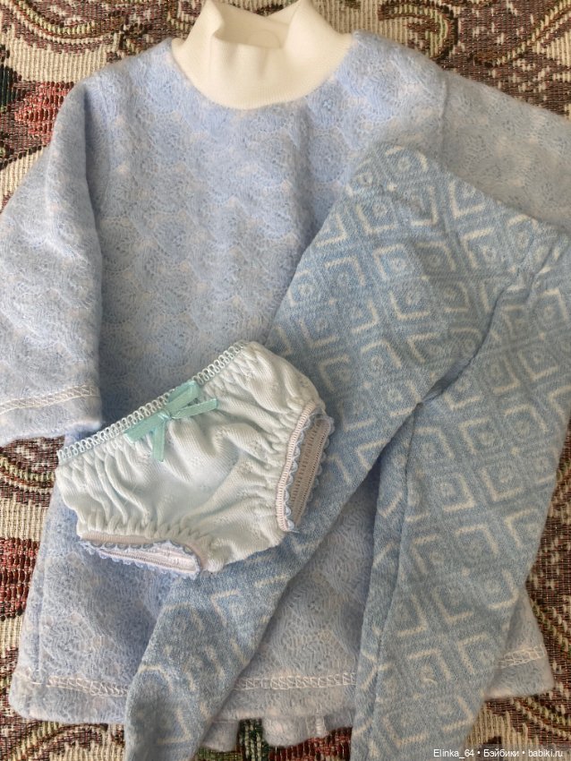 Голубой комплект( новый) — Одежда для кукол (фото 2)