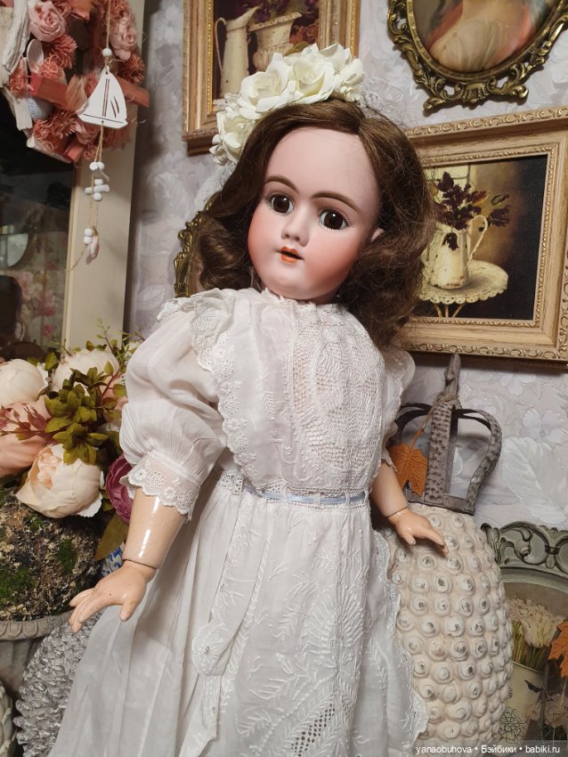 Антикварная кукла Хандверг 99, рост 65 см (фото 7)