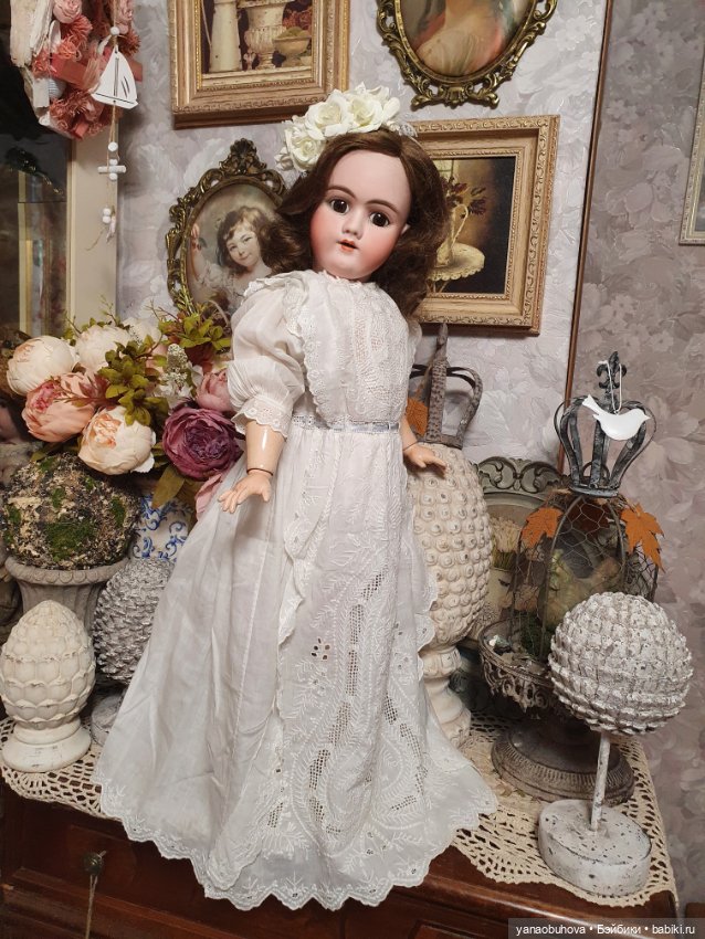 Антикварная кукла Хандверг 99, рост 65 см (фото 8)