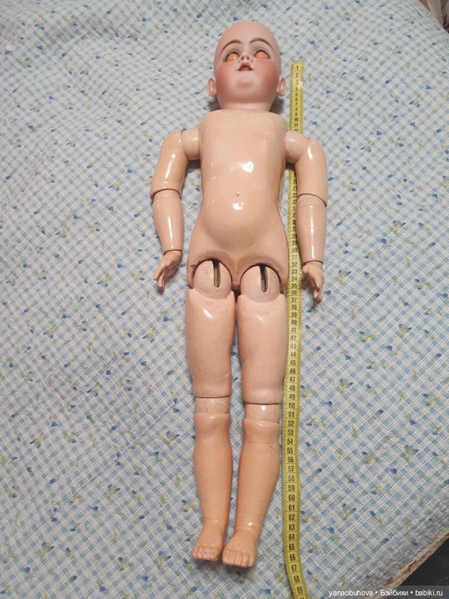 Антикварная кукла Хандверг 99, рост 65 см