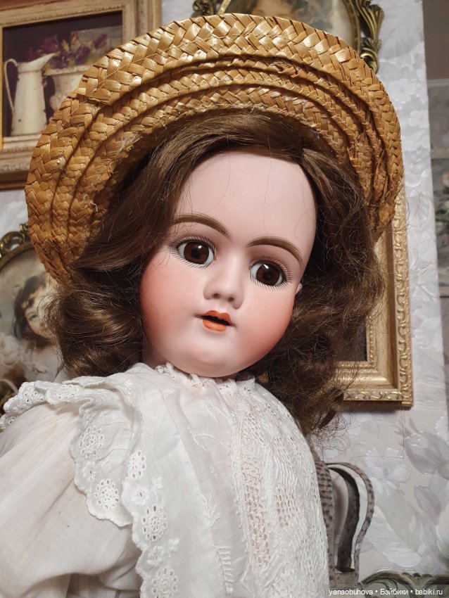 Антикварная кукла Хандверг 99, рост 65 см