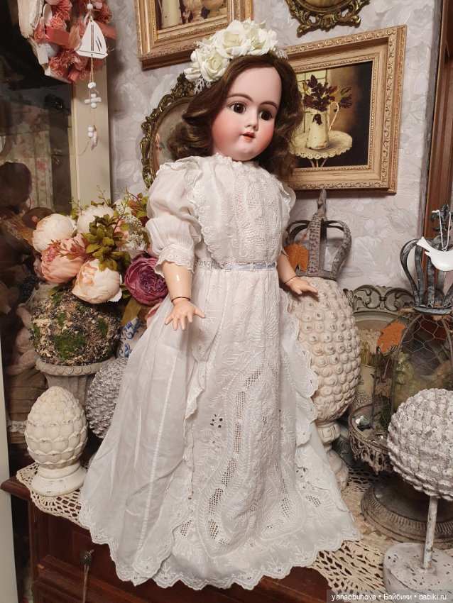 Антикварная кукла Хандверг 99, рост 65 см (фото 9)