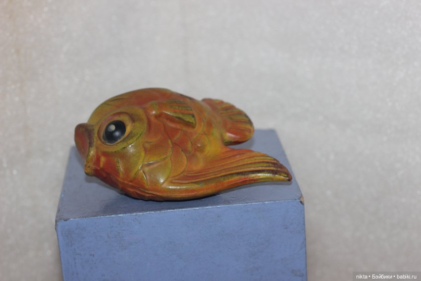 Резиновая игрушка СССР * Золотая рыбка * Большая (фото 6)