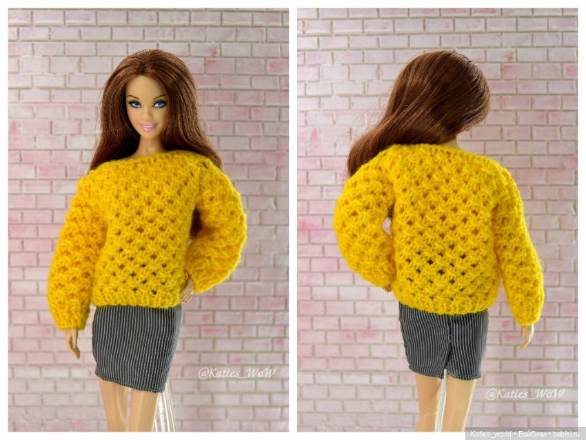 Джемпер, свитер для кукол 1/6 барби, кена, Fashion Royalty, бжд, азон, action figures