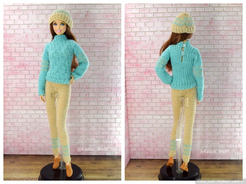 Джемпер, свитер для кукол 1/6 барби, кена, Fashion Royalty, бжд, азон, action figures (фото 6)