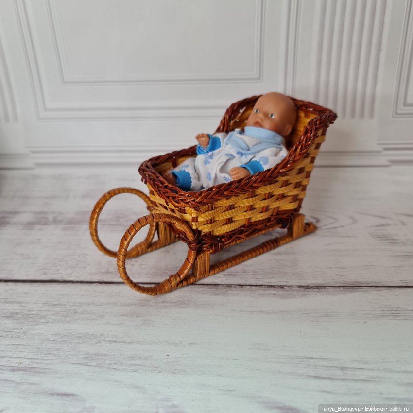 Коляска, люлька и саночки для кукол (фото 3)