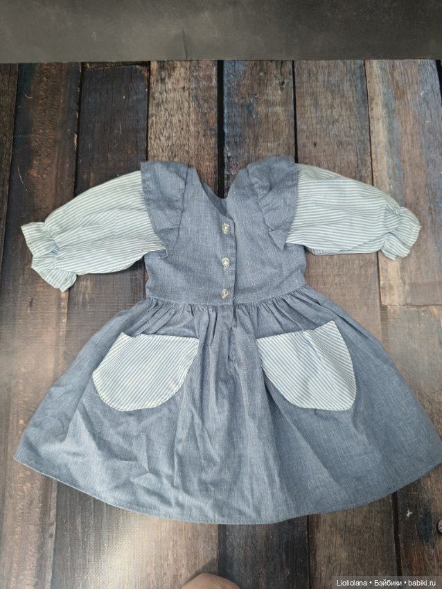 Платье для куклы 60 см ростом. Винтаж