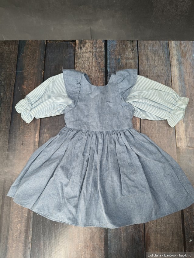 Платье для куклы 60 см ростом. Винтаж (фото 2)