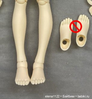 Ботинки для Minifee 1/4 BJD (по стельке 54 мм) (бордо) (фото 7)