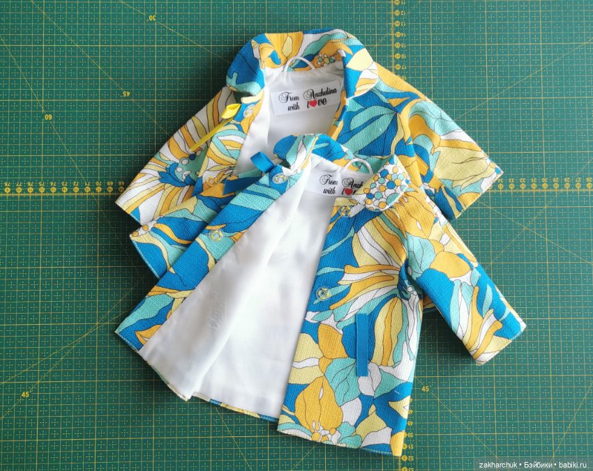 Летнее пальто для кукол 45-55 см (фото 5)