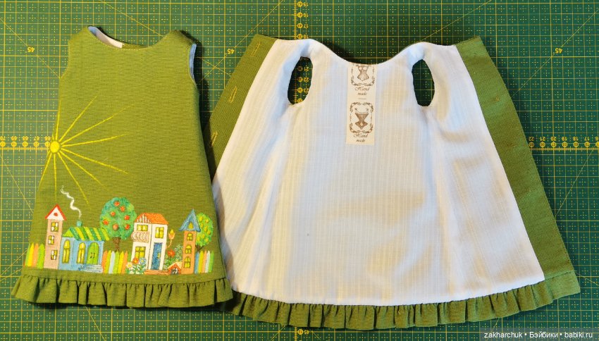 Платье "Домики" с росписью акрилом (фото 5)