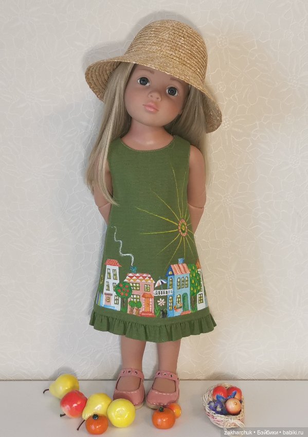 Платье "Домики" с росписью акрилом (фото 8)