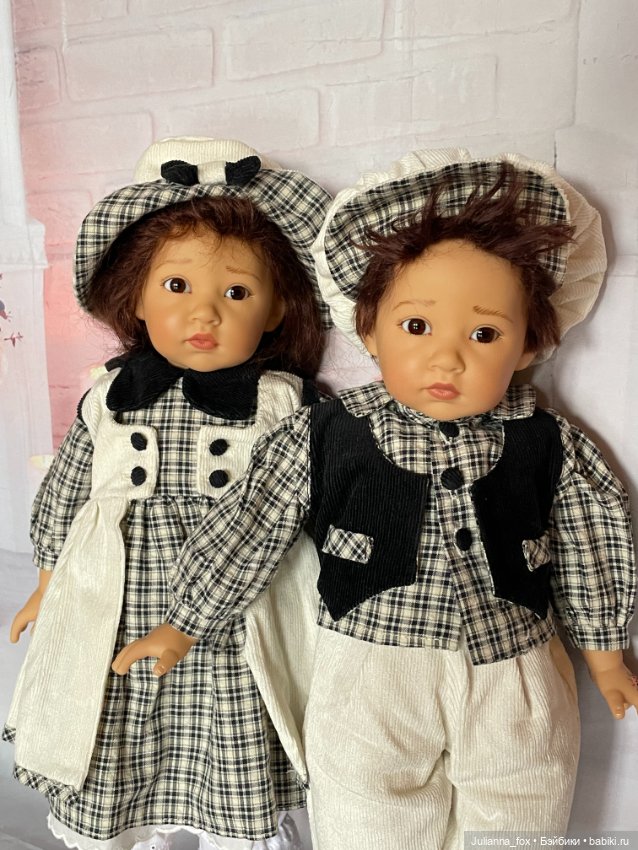 Редкая милая парочка малышей от Elisabeth Lindner для Gotz (фото 10)
