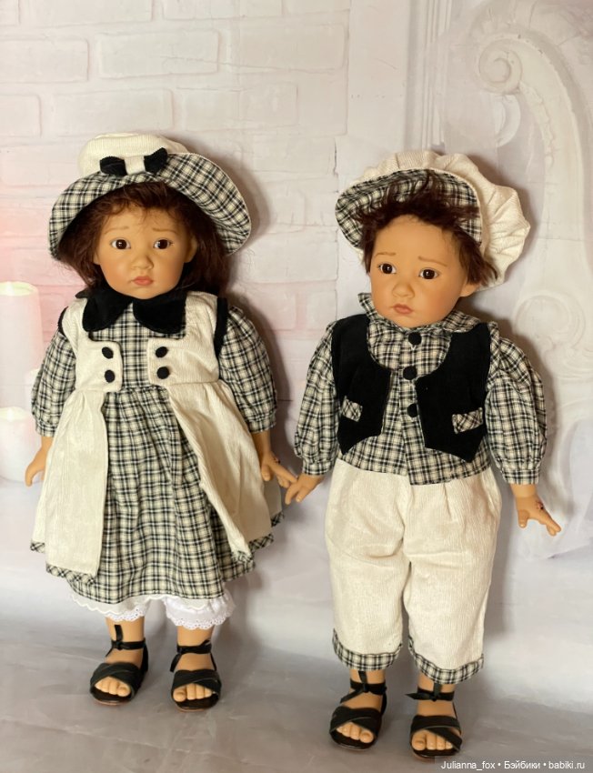 Редкая милая парочка малышей от Elisabeth Lindner для Gotz (фото 7)