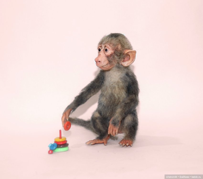 Малыш гамадрил — Авторские игрушки (фото 3)