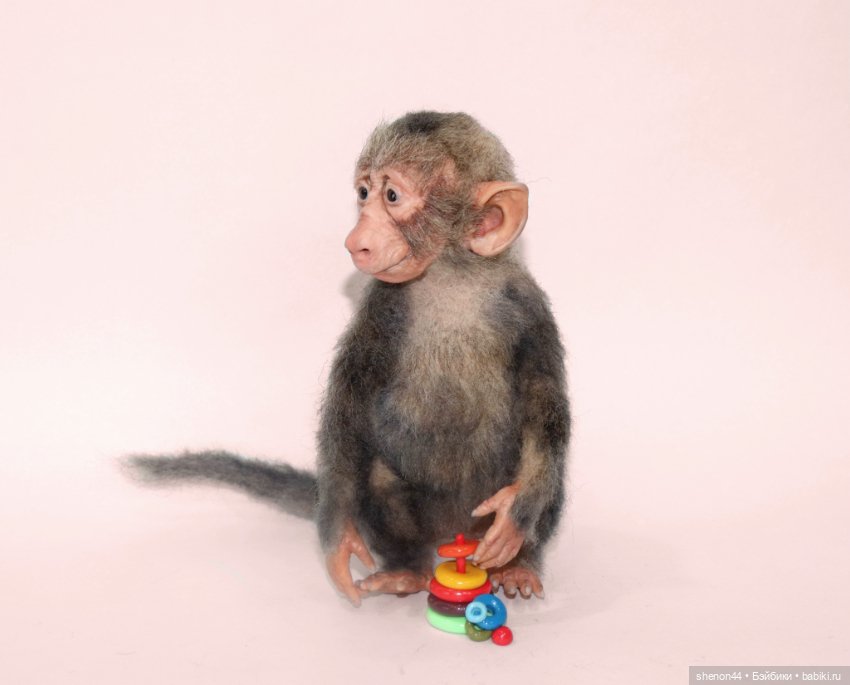 Малыш гамадрил — Авторские игрушки (фото 4)