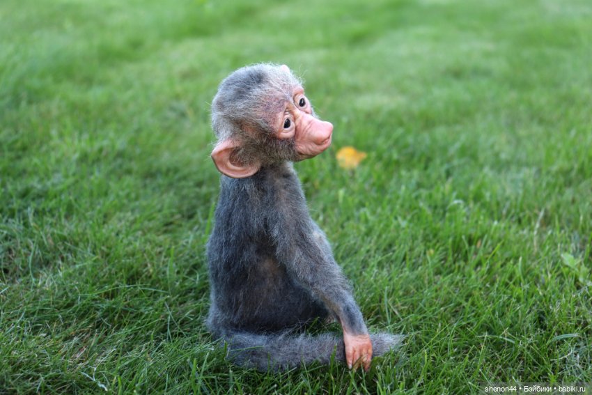 Малыш гамадрил — Авторские игрушки (фото 7)