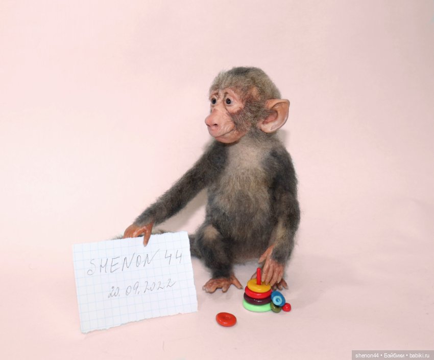 Малыш гамадрил — Авторские игрушки (фото 8)