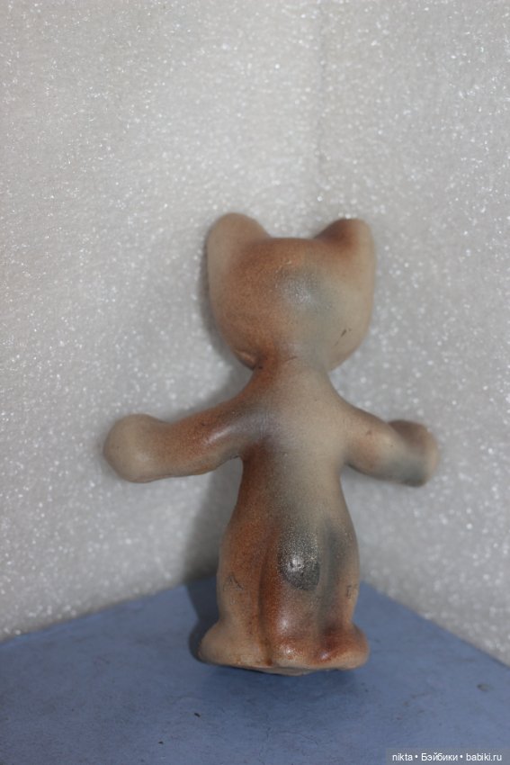 Игрушка резиновая СССР * Кот, котенок * Красный треугольник * (фото 3)