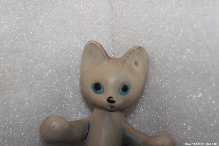 Игрушка резиновая СССР * Кот, котенок * Красный треугольник * (фото 2)